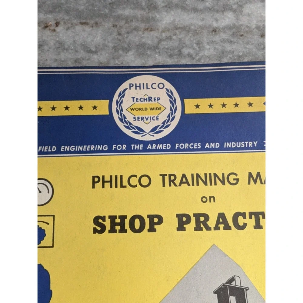 1951 Philco Training Manual Shop Practices TechRep Armed Forces Electronics VTG